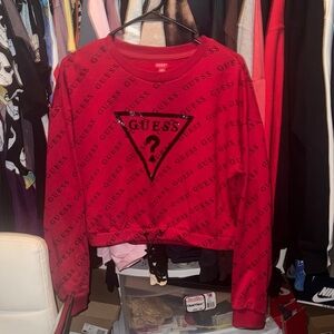 Guess Red Graphic Sweatshirt